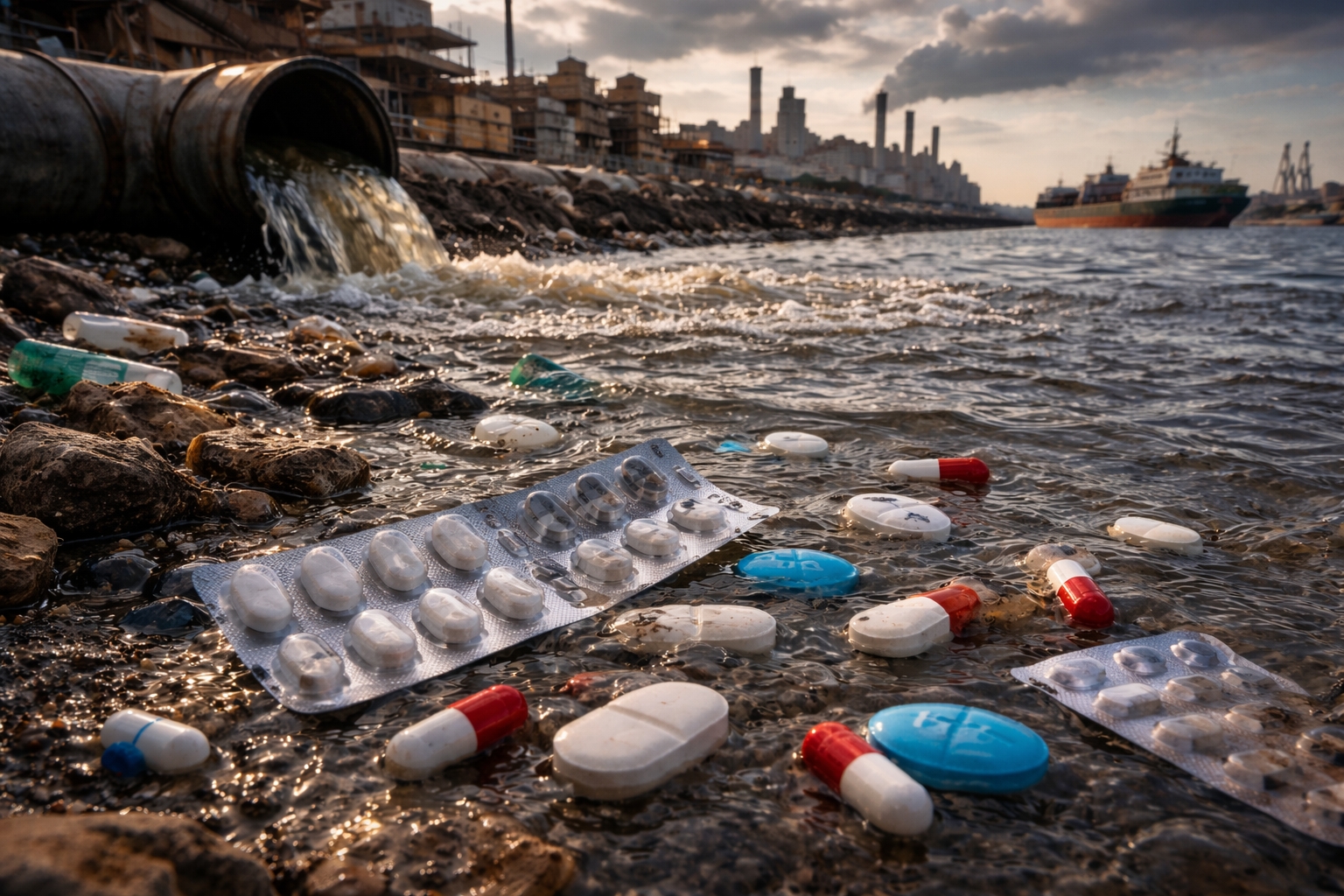 Remédios no rio - cientistas alertam sobre contaminação de paracetamol, ibuprofeno, viagra e outros medicamentos - no Rio da Prata - um dos sistemas fluviais mais importantes da América do Sul - vital para milhões de pessoas