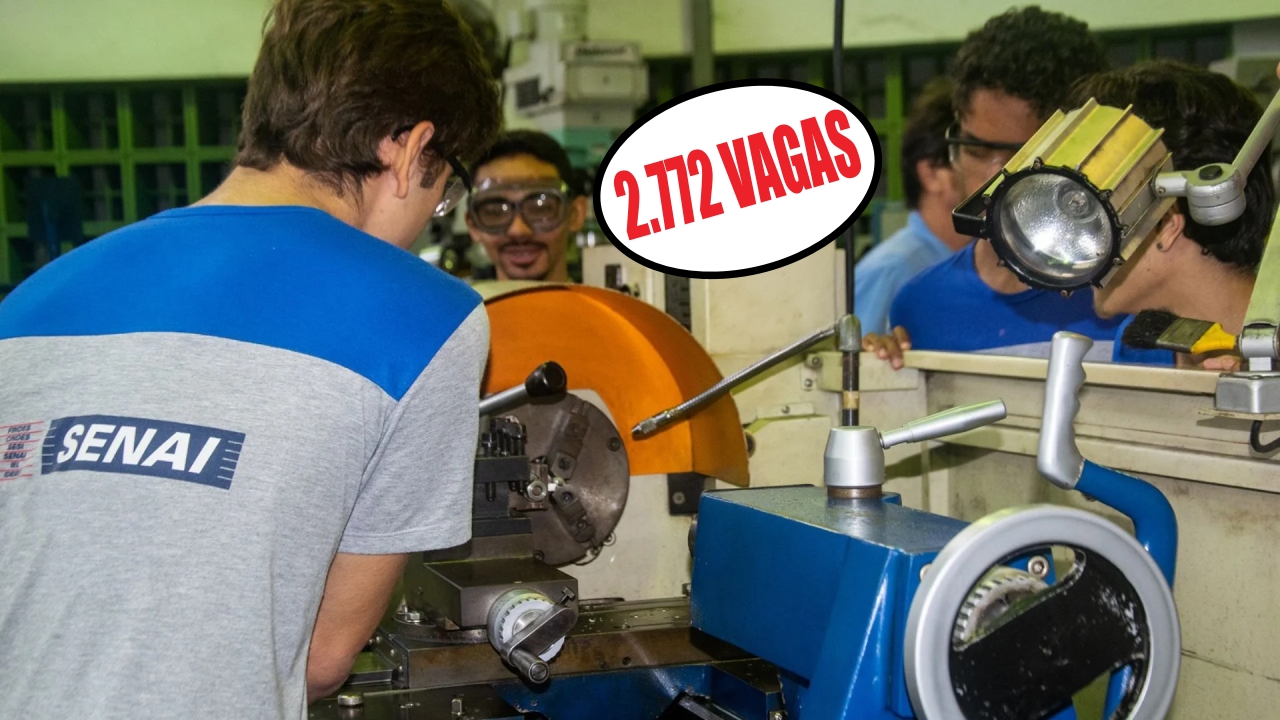 SENAI abre 2772 vagas em cursos técnicos gratuitos EaD e presencias; não há limite de idade, inscrição online sem prova ou análise de currículo no Senai AM