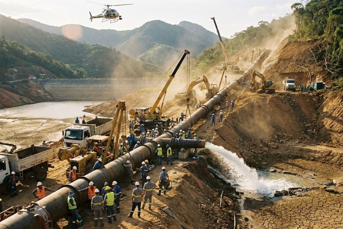 Sabesp amplia captação na Serra do Mar para sustentar o Sistema Alto Tietê e os reservatórios de São Paulo, reduz pressão da água e tenta conter a crise hídrica.