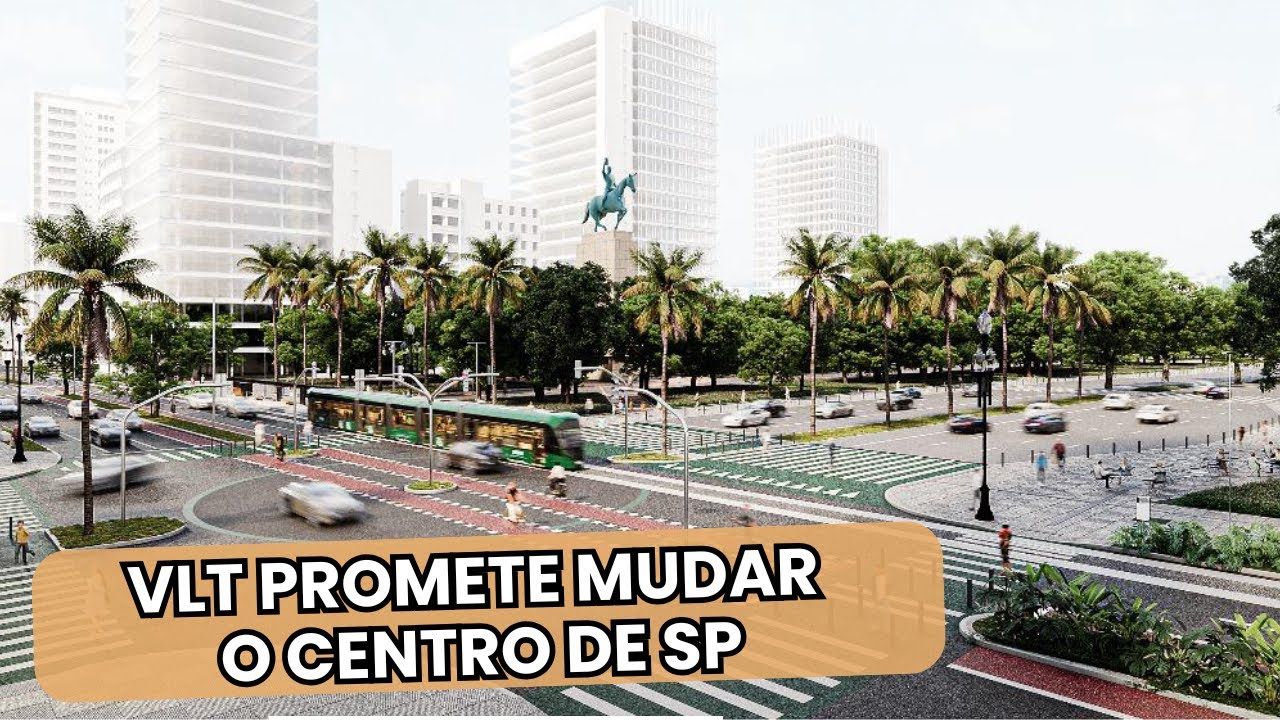 São Paulo prepara VLT no centro histórico com investimento de R$ 1,2 bilhão para integrar metrô, ônibus e CPTM, revitalizar ruas icônicas e atrair 200 mil novos moradores até o fim da década