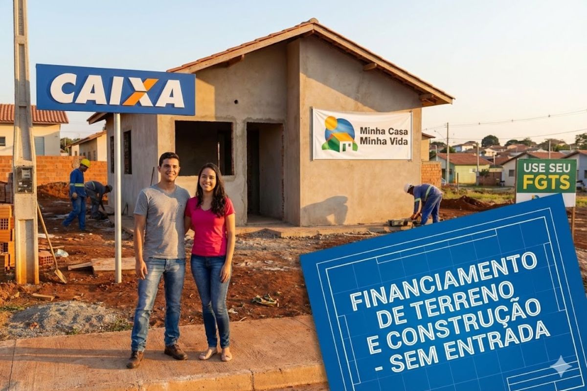Guia mostra como financiar terreno e construção pela Caixa usando construção financiada, aproveitar Minha Casa Minha Vida na construção em terreno próprio e evitar obras paradas com planejamento financeiro e técnico alinhado ao limite de crédito.
