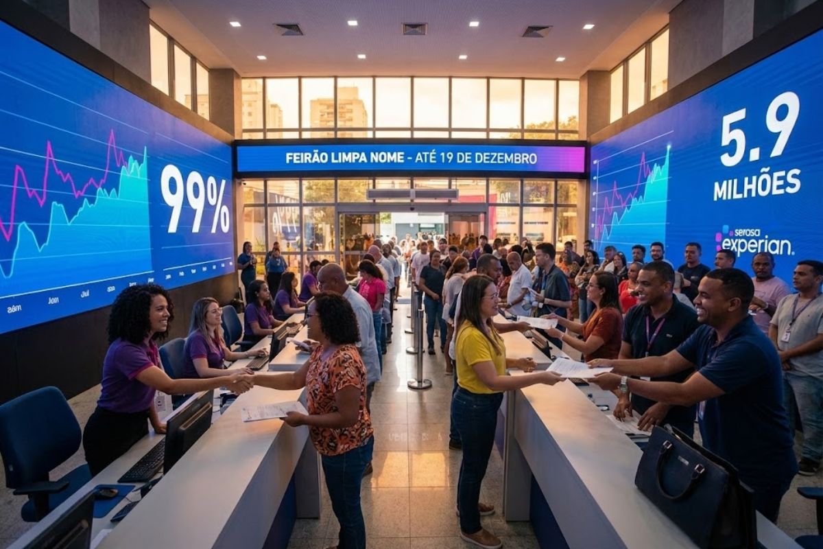 Feirão Serasa Limpa Nome oferece negociação de dívidas com descontos de até 99 por cento para brasileiros endividados que usam o 13º salário para limpar o nome.