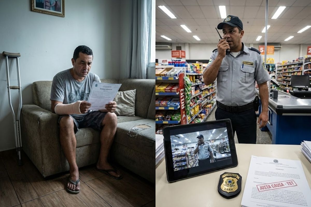 TST mantém justa causa de agente da Fundação Casa flagrado como vigilante durante licença médica por auxílio-doença, em decisão que reforça quebra de confiança.