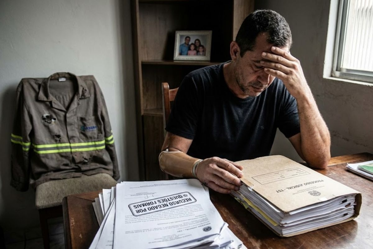 Trabalhador tem braço amputado em máquina, empresa é considerada negligente, mas TST mantém redução da indenização