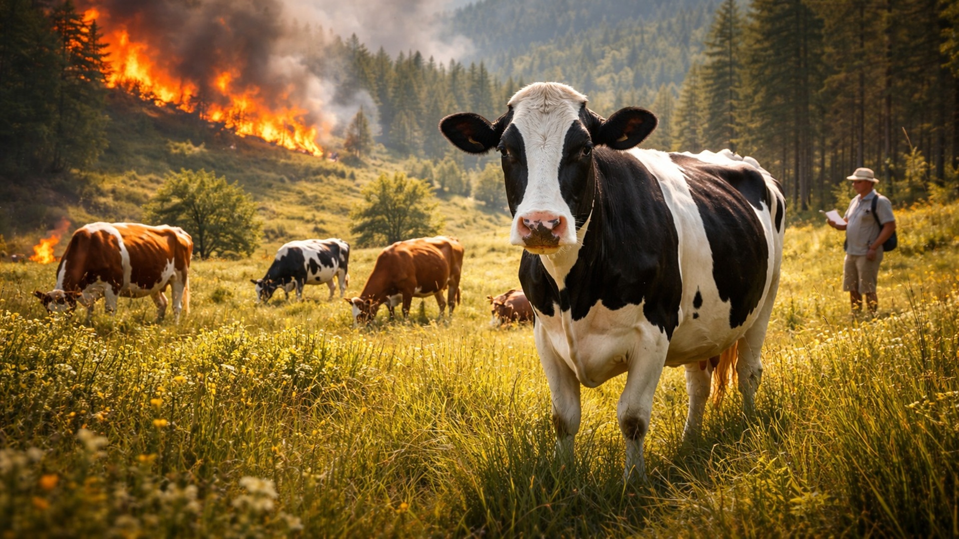 Cientistas defendem vacas como aliadas no combate a incêndios florestais, recuperação da biodiversidade e aumento do carbono armazenado no solo.