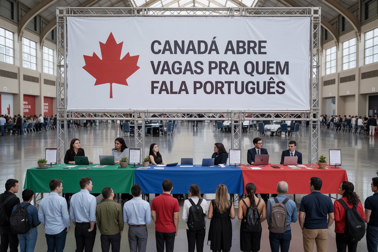 Escassez de mão de obra: Canadá abre vagas para quem fala português com remuneração de até $ 5.600 dólares para cargos na construção civil, tecnologia, saúde, mecânica e outros!