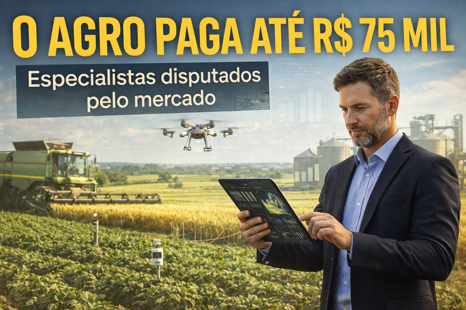 O profissional do agro que pode ganhar até R$ 75 mil por mês: mercado disputa especialistas que unem tecnologia, dados e experiência prática no campo