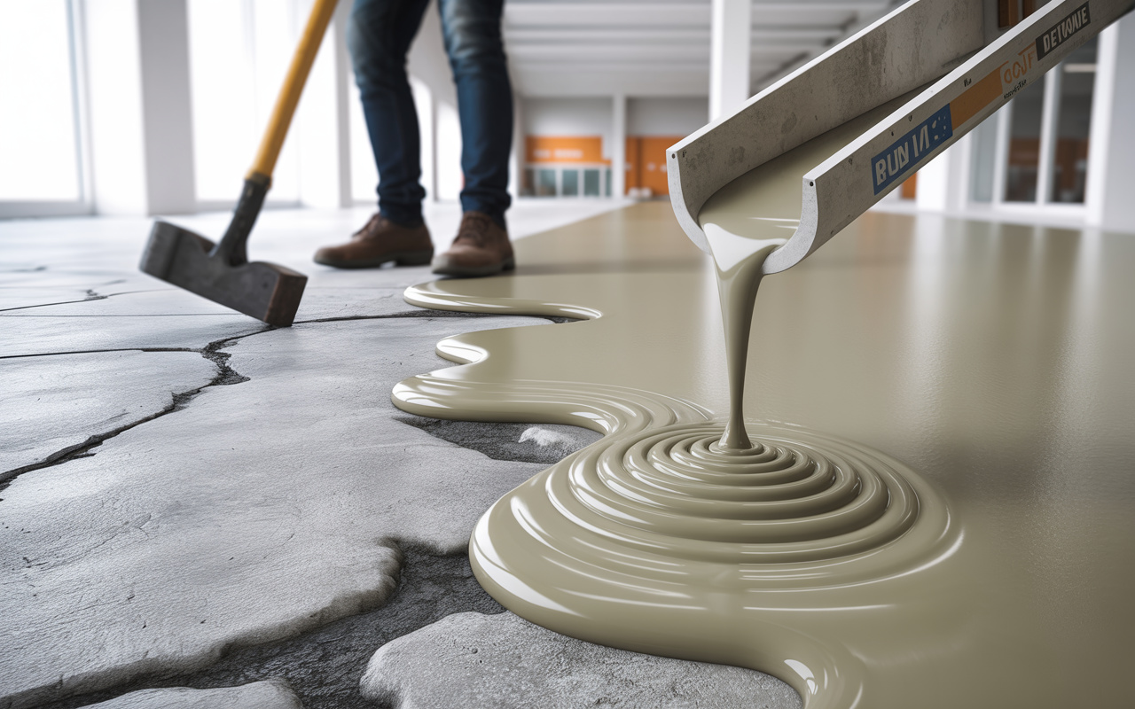 O fim da marreta para corrigir pisos irregulares? Argamassa autonivelante corrige pisos tortos sem quebrar o contrapiso, acelera reformas e já é padrão em obras comerciais