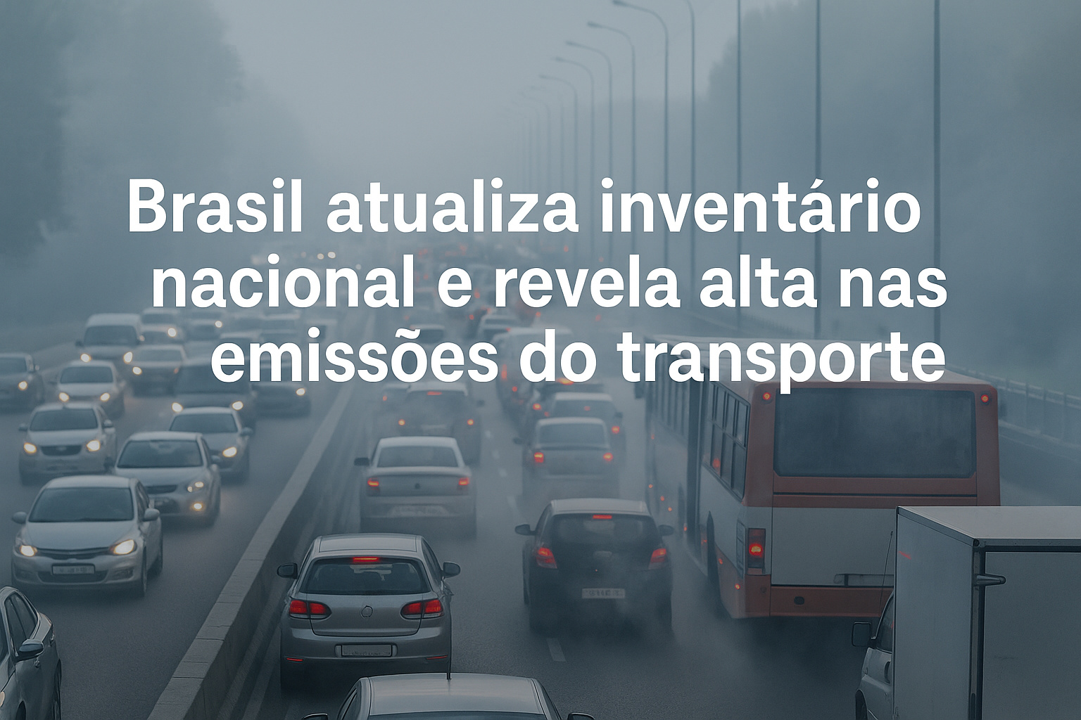 Novo inventário nacional mostra alta das emissões e impulsiona debate sobre inovação, sustentabilidade e transporte rodoviário