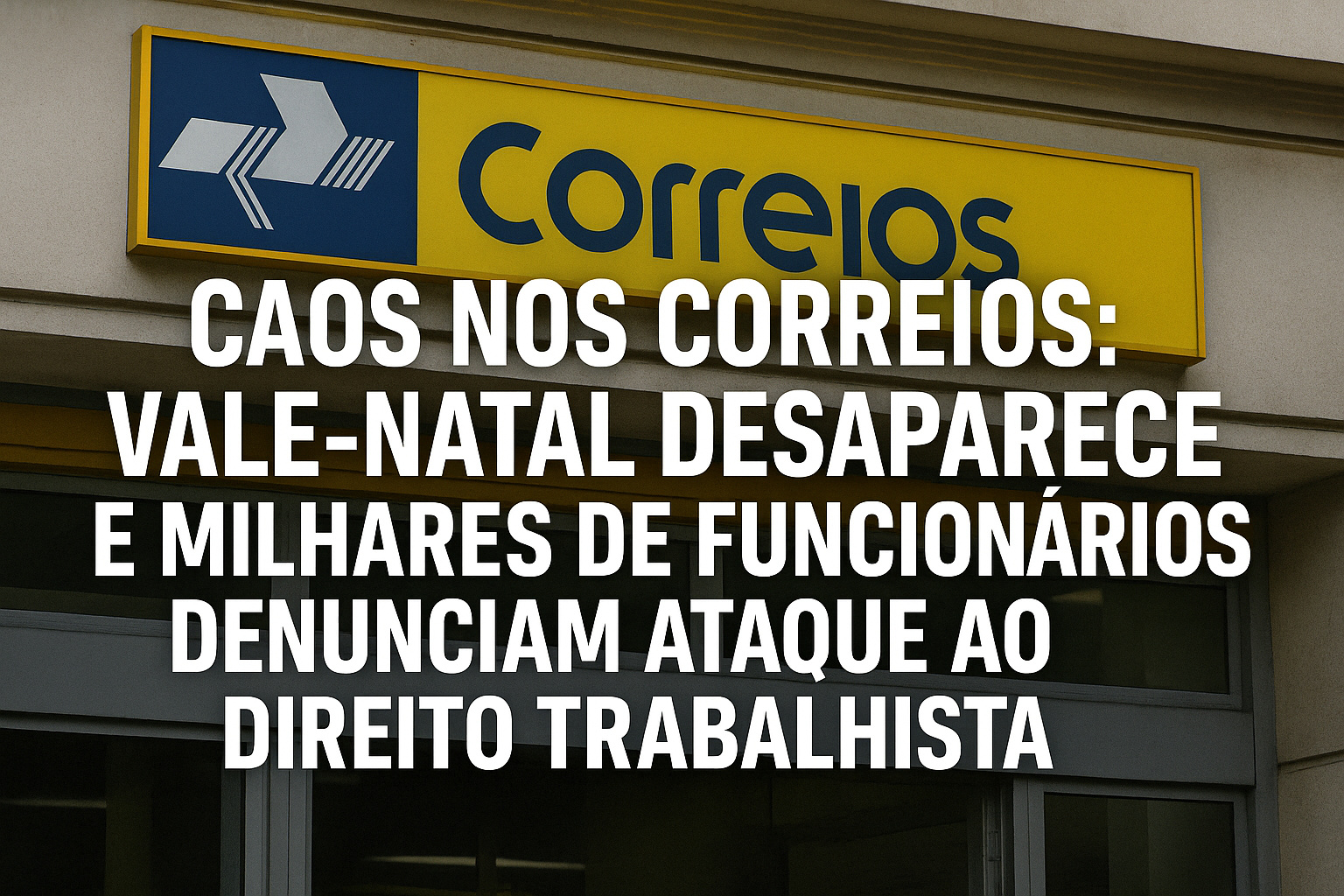 Escândalo atinge os Correios: 2,5 mil servidores ficam sem benefício e apontam grave crise interna
