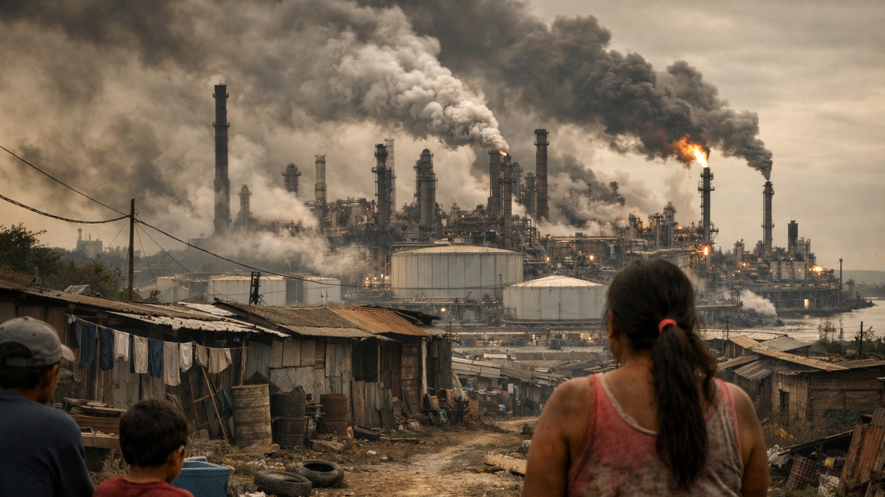 Estudo internacional alerta que projetos verdes das petrolíferas não substituem combustíveis fósseis, prolongam a dependência do petróleo e reforçam desigualdades sociais e climáticas.