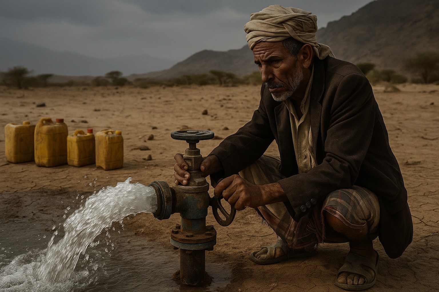 Iêmen, Crise hídrica, Poços Artesianos