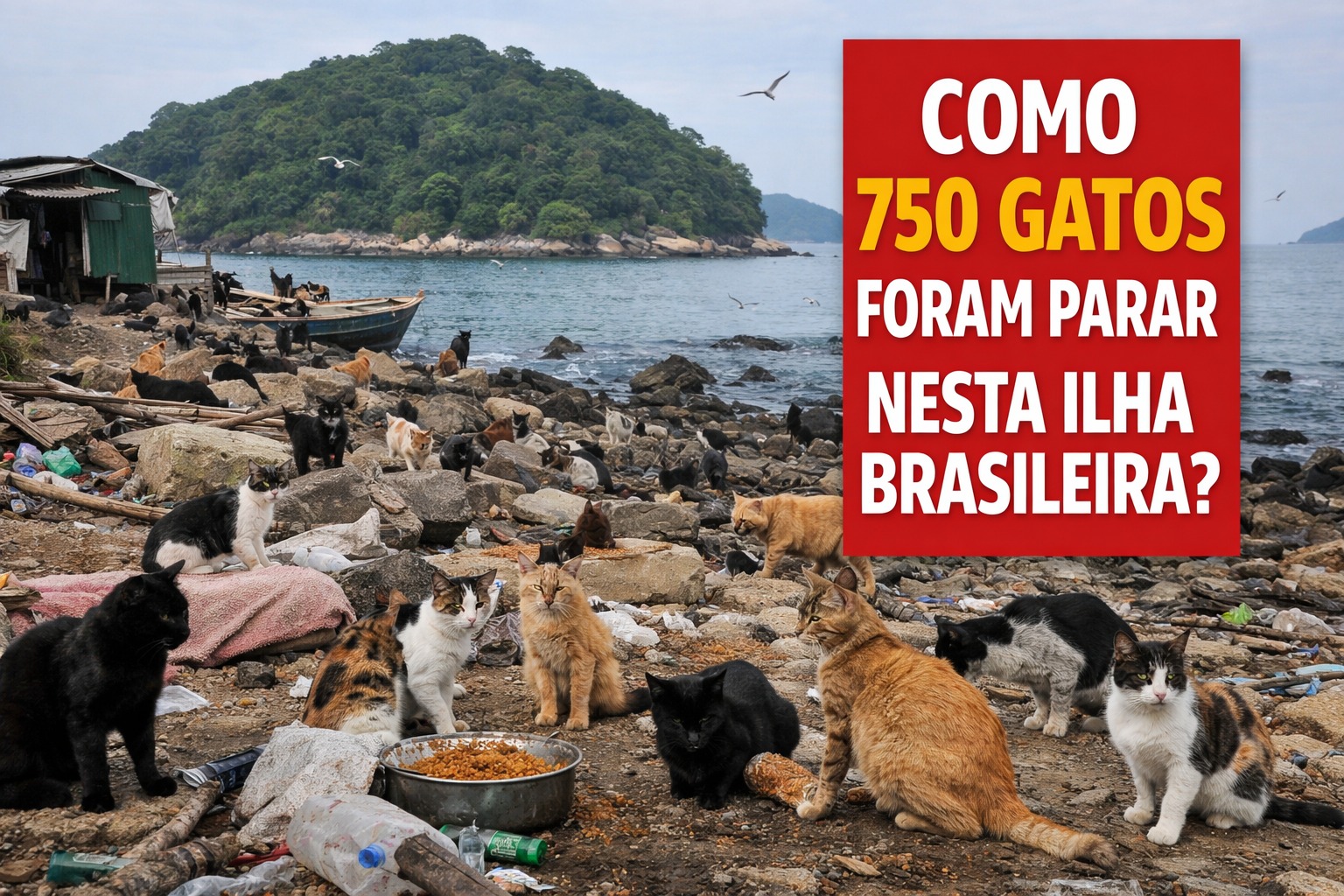 Ilha dos Gatos, Gatos, Ilha