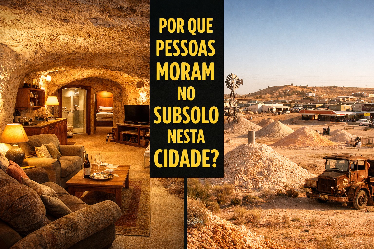 Cidade, Mineração, Subsolo, Casas subterrâneas