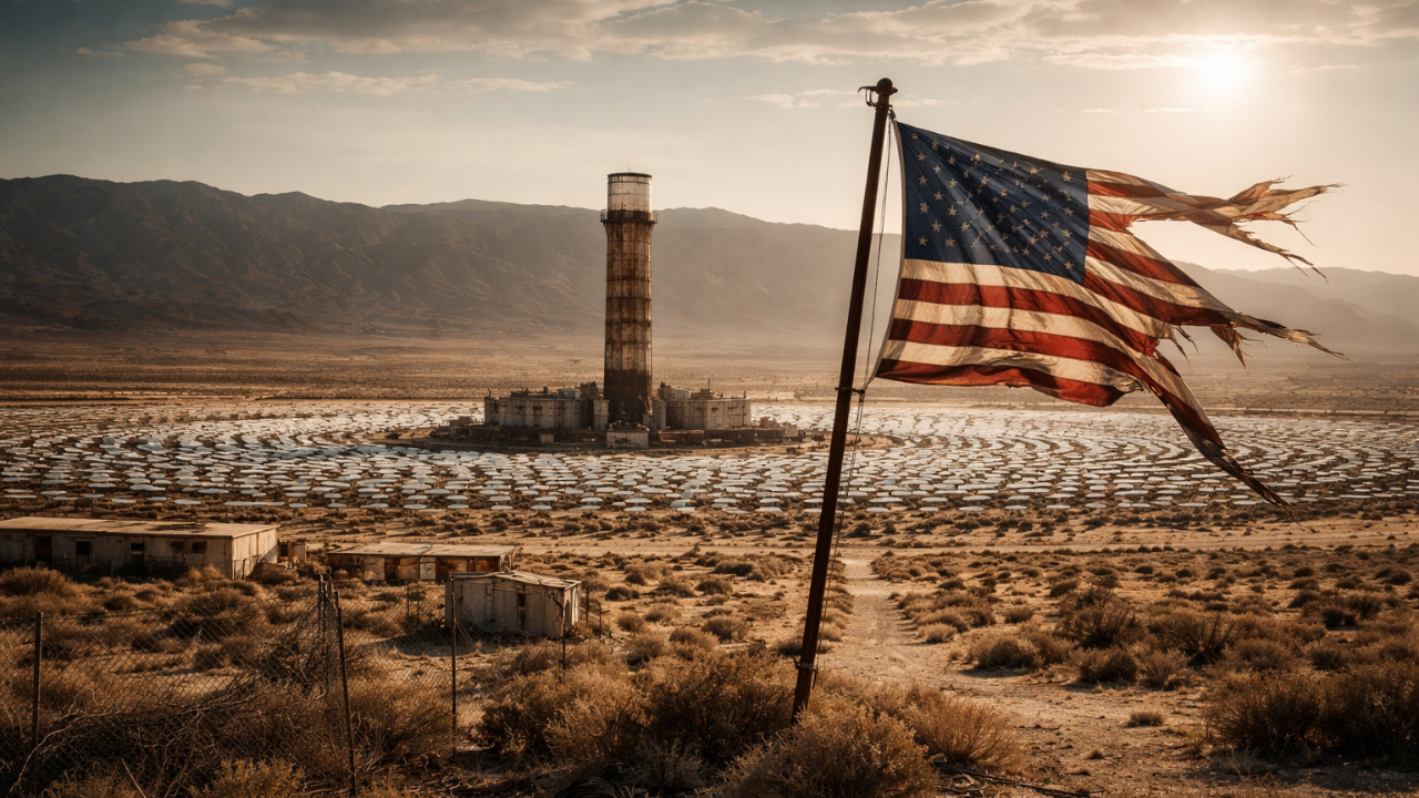 Construída como referência global em energia solar termossolar, a usina Crescent Dunes, em Nevada, custou US$ 1 bilhão, não atingiu a produção prometida e acabou desativada poucos anos após entrar em operação.