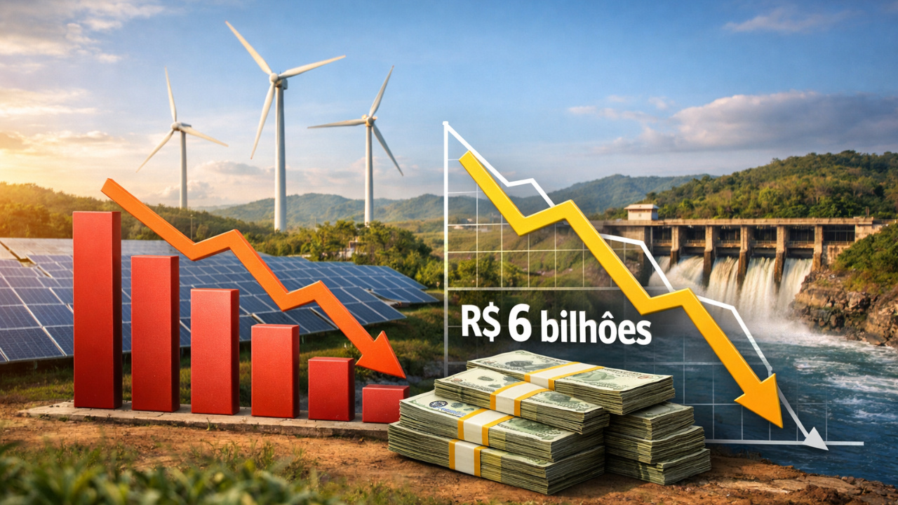 Brasil desperdiçou mais de 20% da energia de fontes renováveis em 2025, gerando perdas bilionárias e revelando desafios estruturais na operação do sistema elétrico.