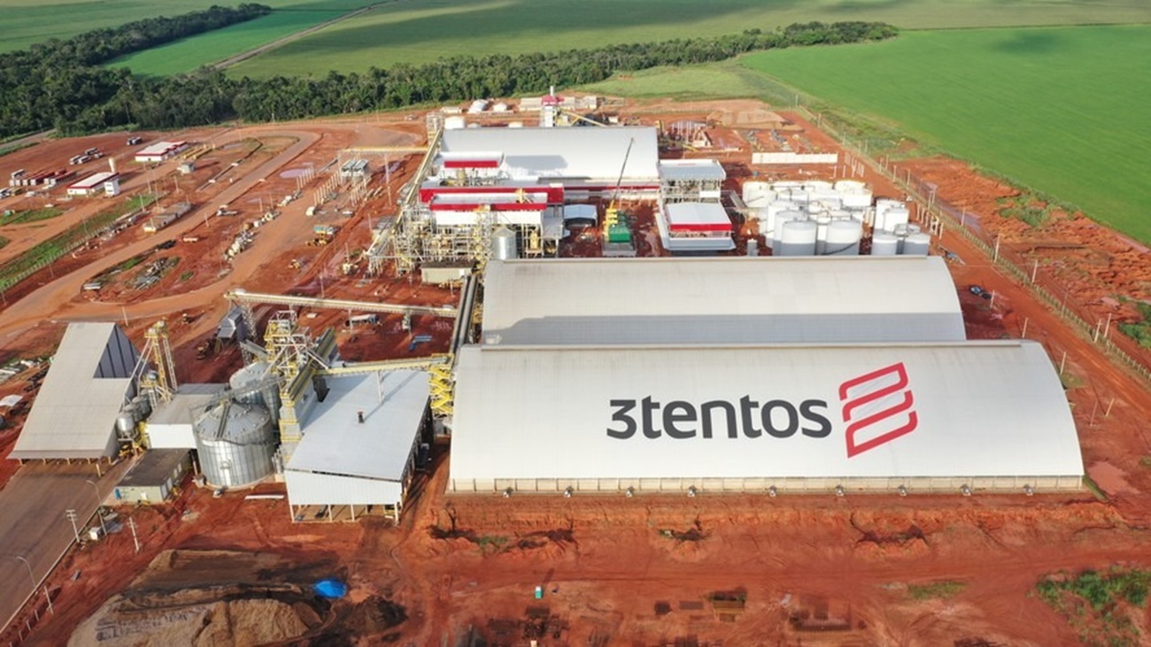 A 3tentos anuncia investimento de R$ 1,15 bilhão para instalar unidade que processará 2,1 mil toneladas de milho e produzirá etanol e DDGS.