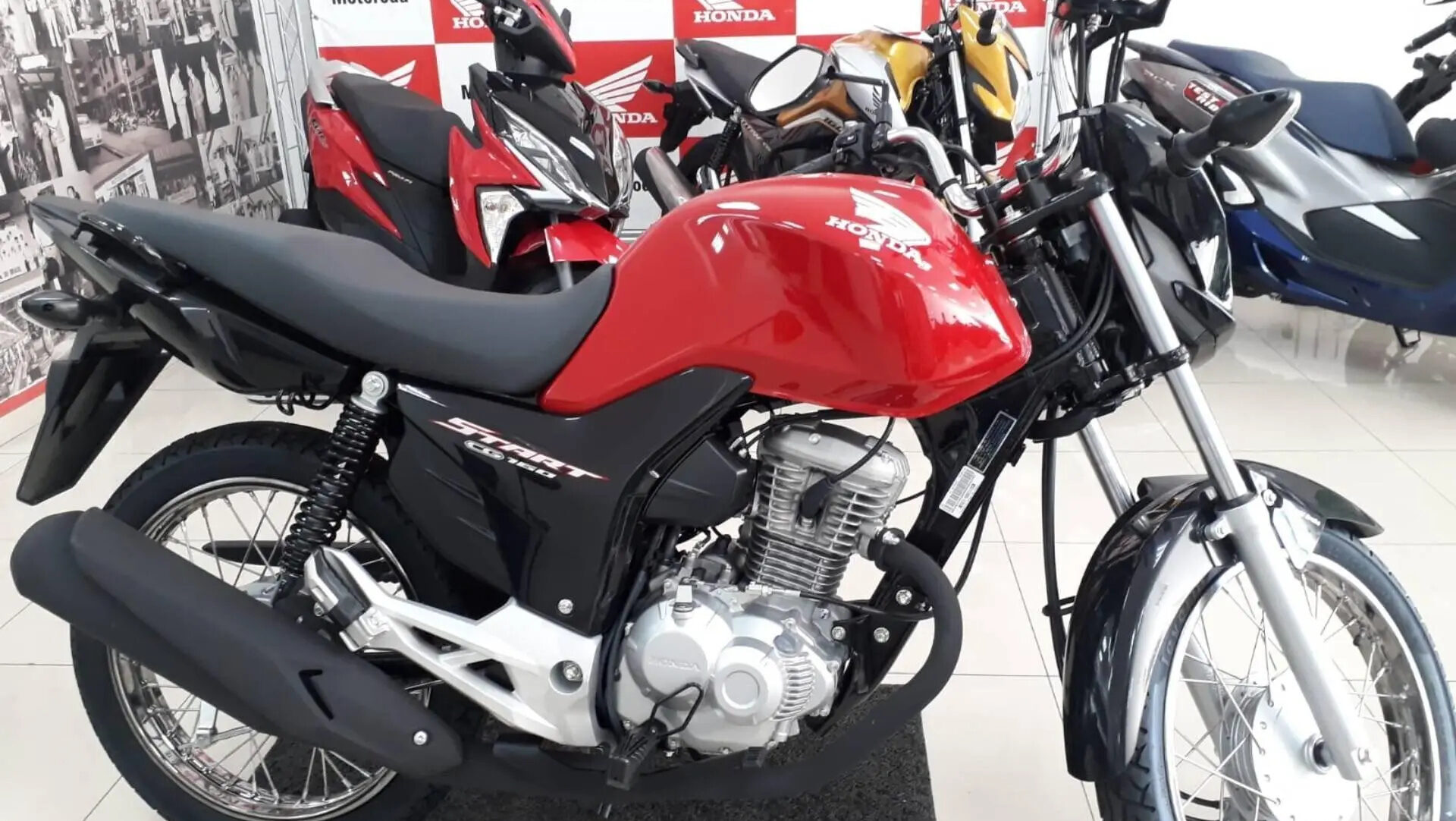 Simulação detalha financiamento da Honda CG 160 Start com entrada de R$ 5.000, parcelas de R$ 732 por 48 meses e valor total pago.