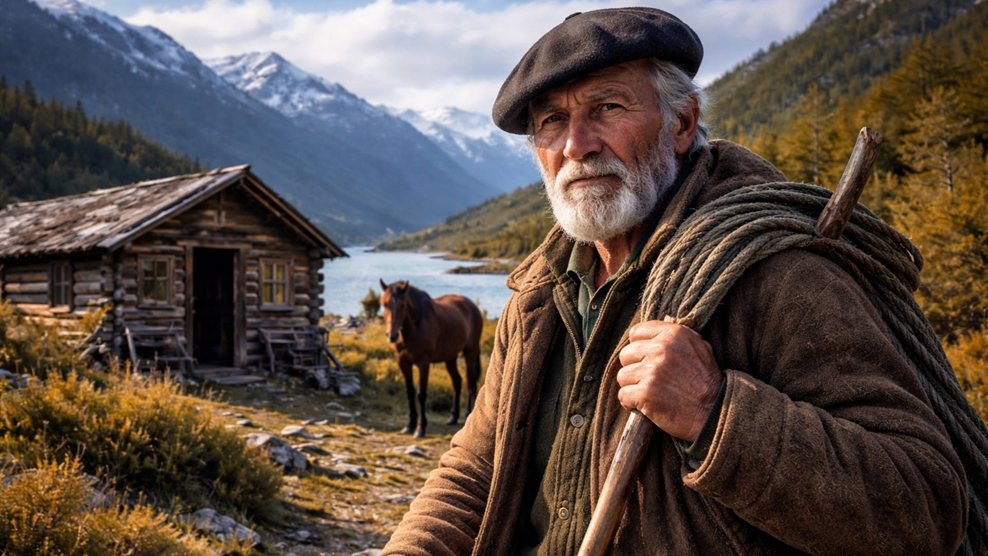 Faustino Barrientos vive há 46 anos isolado na Patagônia, longe da civilização, desafiando a tecnologia e sobrevivendo com seus próprios recursos.