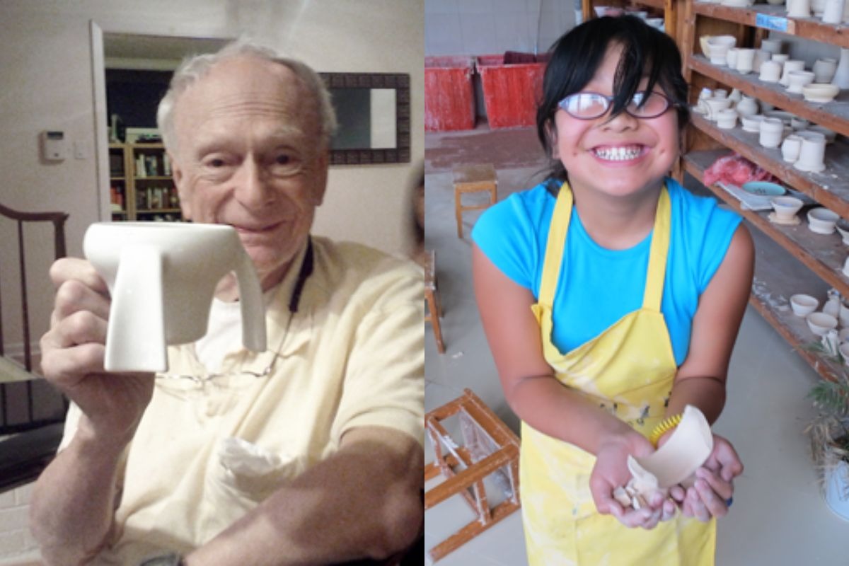 Invenção, Caneca, Parkinson, Neta, Avô