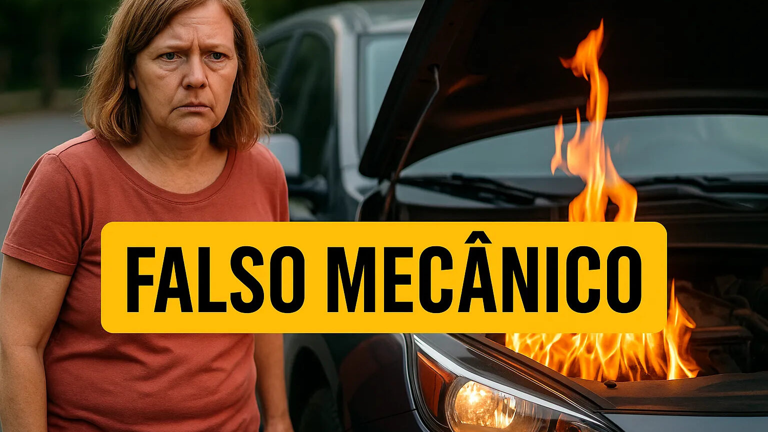 Golpe do falso mecânico usa labaredas simuladas, bloqueio de celular e cobrança indevida, causando prejuízo financeiro e alerta policial