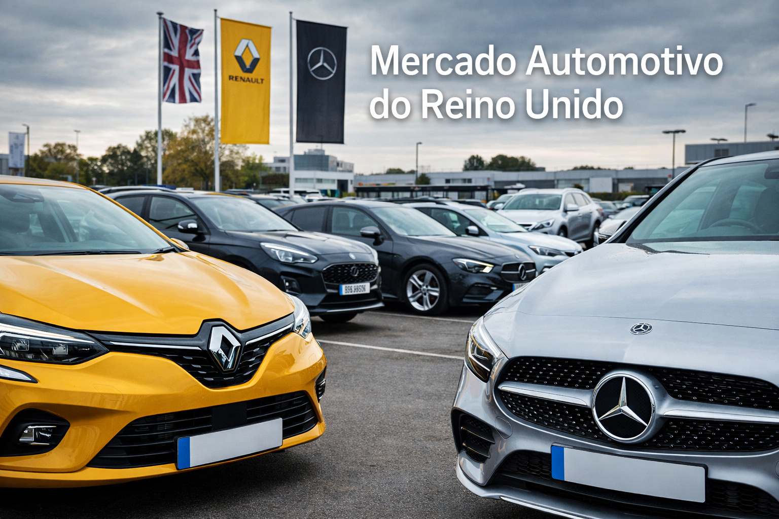 Mercado automotivo do Reino Unido tem queda em novembro, Renault avança e Mercedes-Benz perde espaço