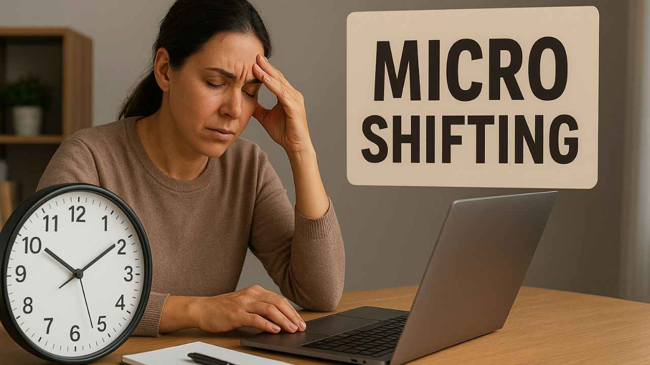 Microshifting surge como alternativa ao home office tradicional, com jornadas flexíveis, presença estratégica e novos modelos de produtividade no mercado de trabalho.
