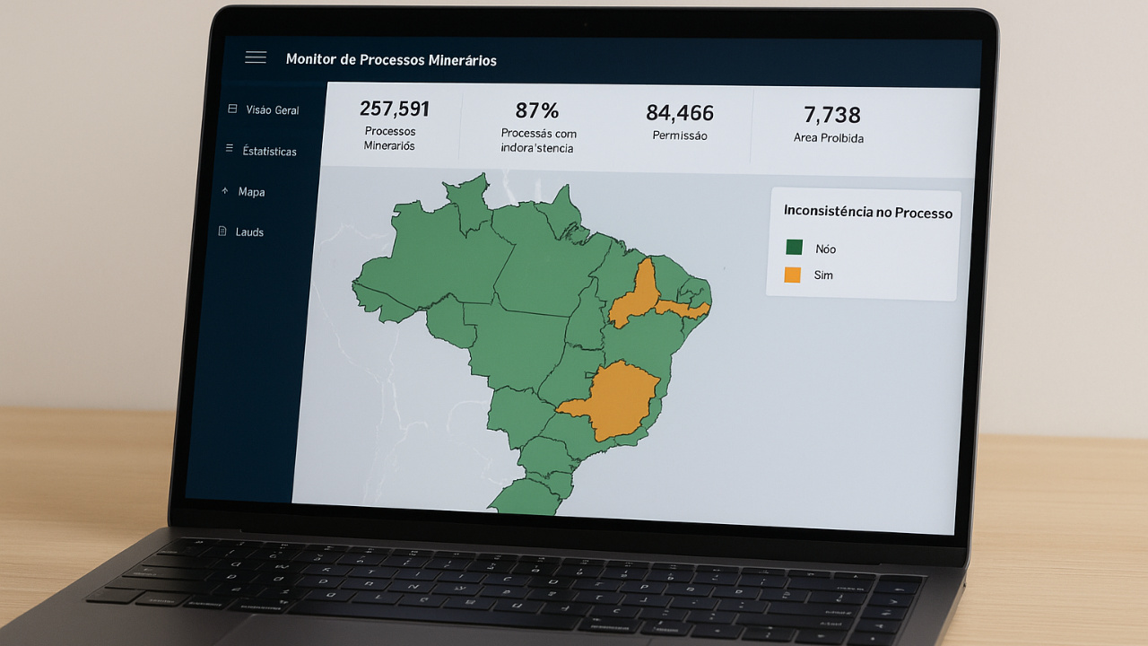 Com 37% dos processos irregulares, estudo aponta irregularidade na mineração brasileira e revela falhas estruturais.