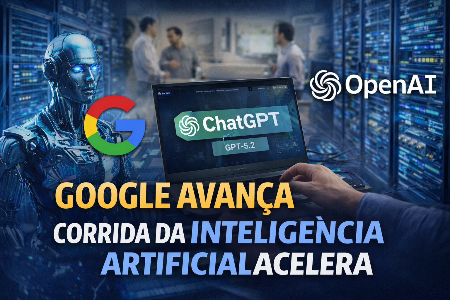 Google avança, ChatGPT perde vantagem e corrida da Inteligência Artificial acelera