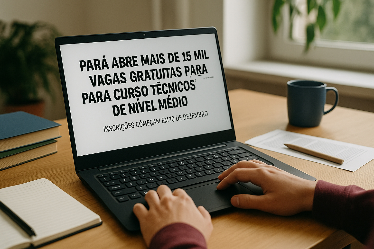Pará abre mais de 15 mil vagas gratuitas para cursos técnicos de nível médio; inscrições começam em 10 de dezembro