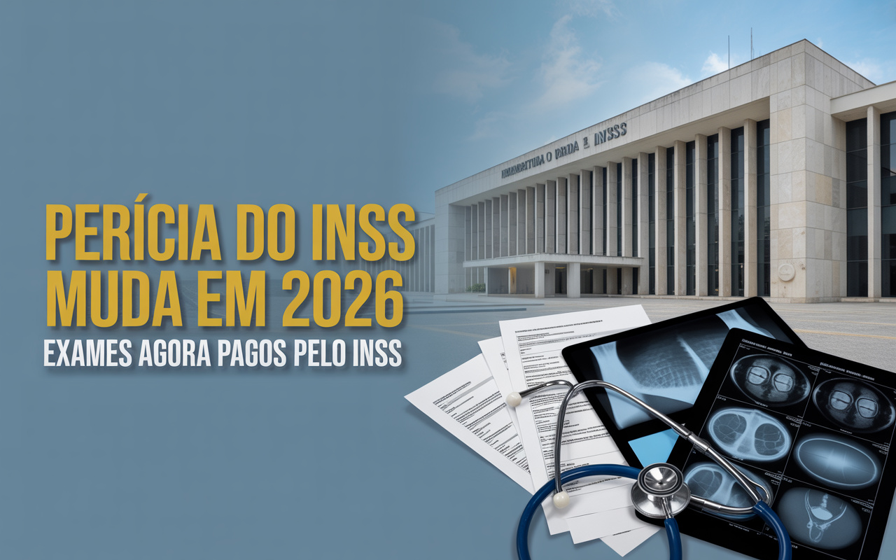Perícia do INSS muda completamente em 2026: exames caros exigidos pelo perito deixam de ser pagos pelo segurado e passam a ser obrigação do próprio INSS em todo o Brasil