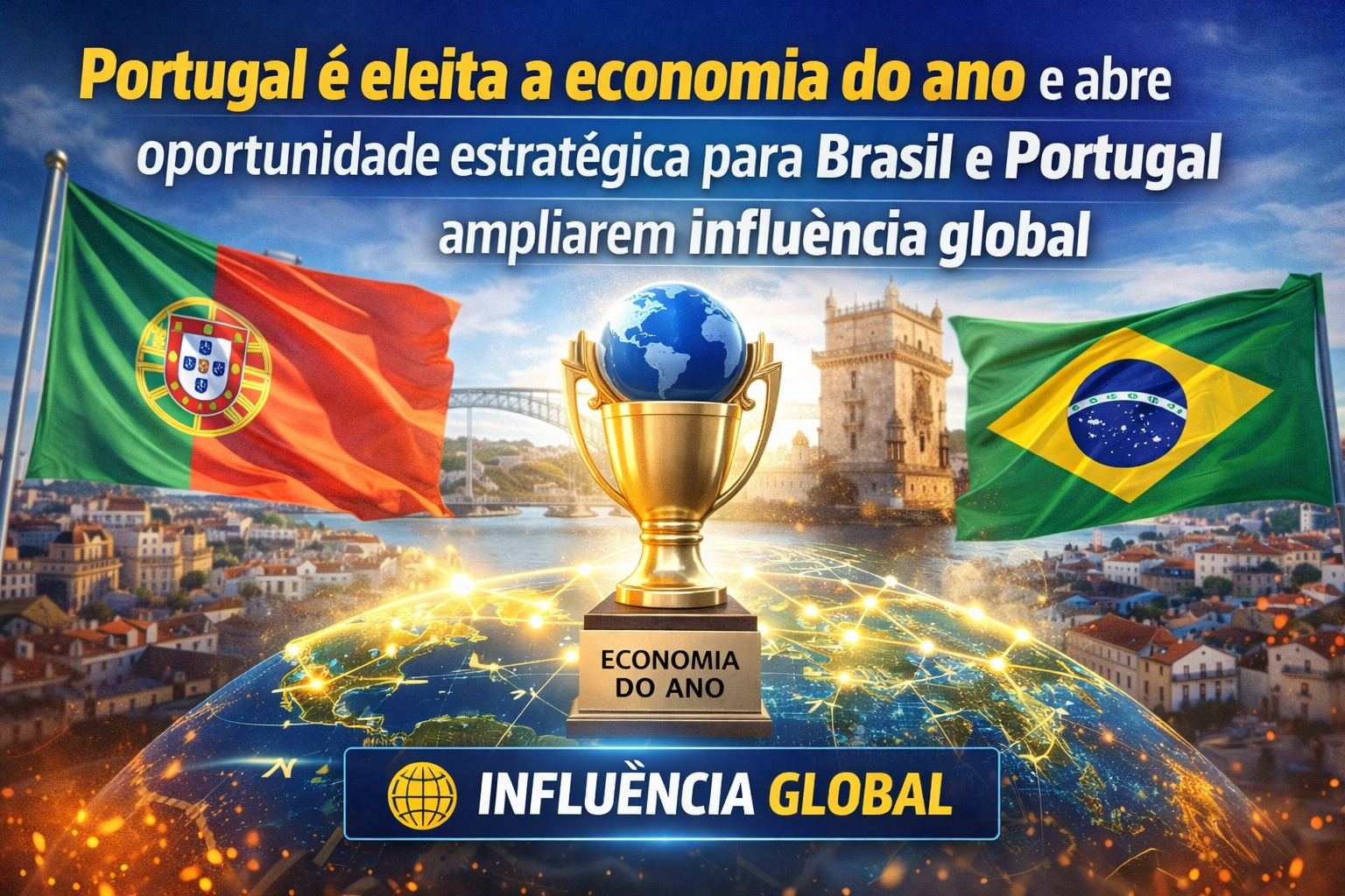 Economia do ano: Portugal ganha destaque e pode reposicionar Brasil na geopolítica do mercado global