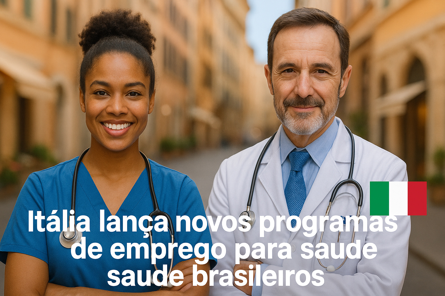 Itália lança novos programas de emprego para profissionais da saúde brasileiros
