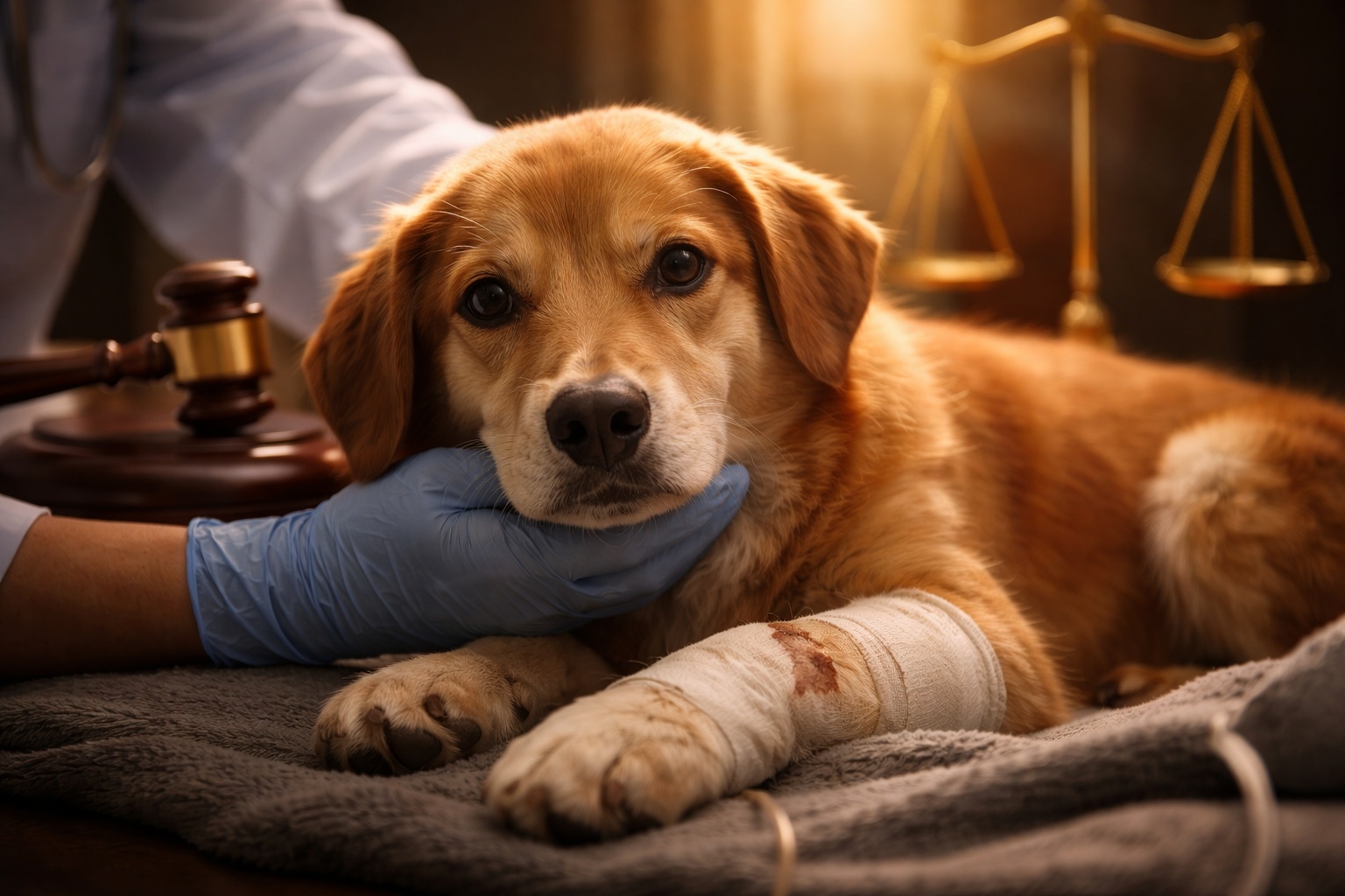 Lei aprovada recentemente obriga agressores de animais a pagar integralmente todos os custos de tratamento, recuperação veterinária e cuidados pós-resgate