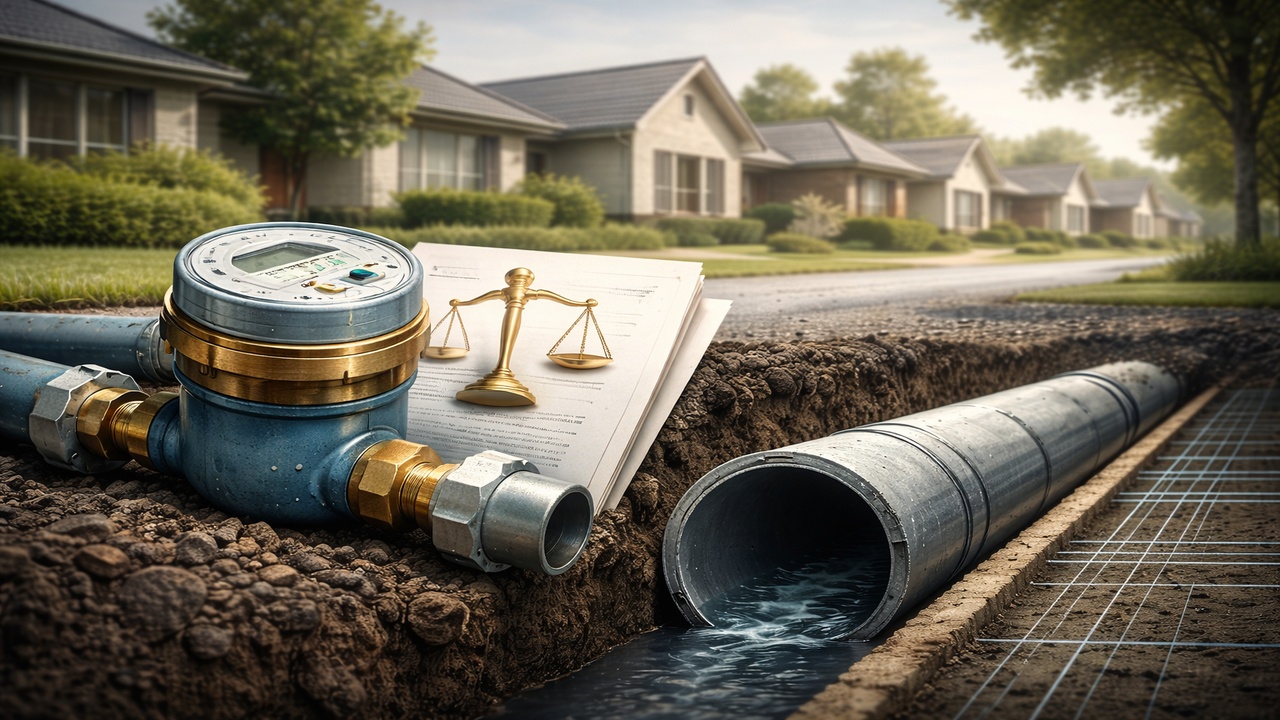 Decisão da Justiça autoriza cobrança de taxa de esgoto: imóvel pode ser tarifado mesmo sem ligação física à rede, desde que o serviço esteja disponível