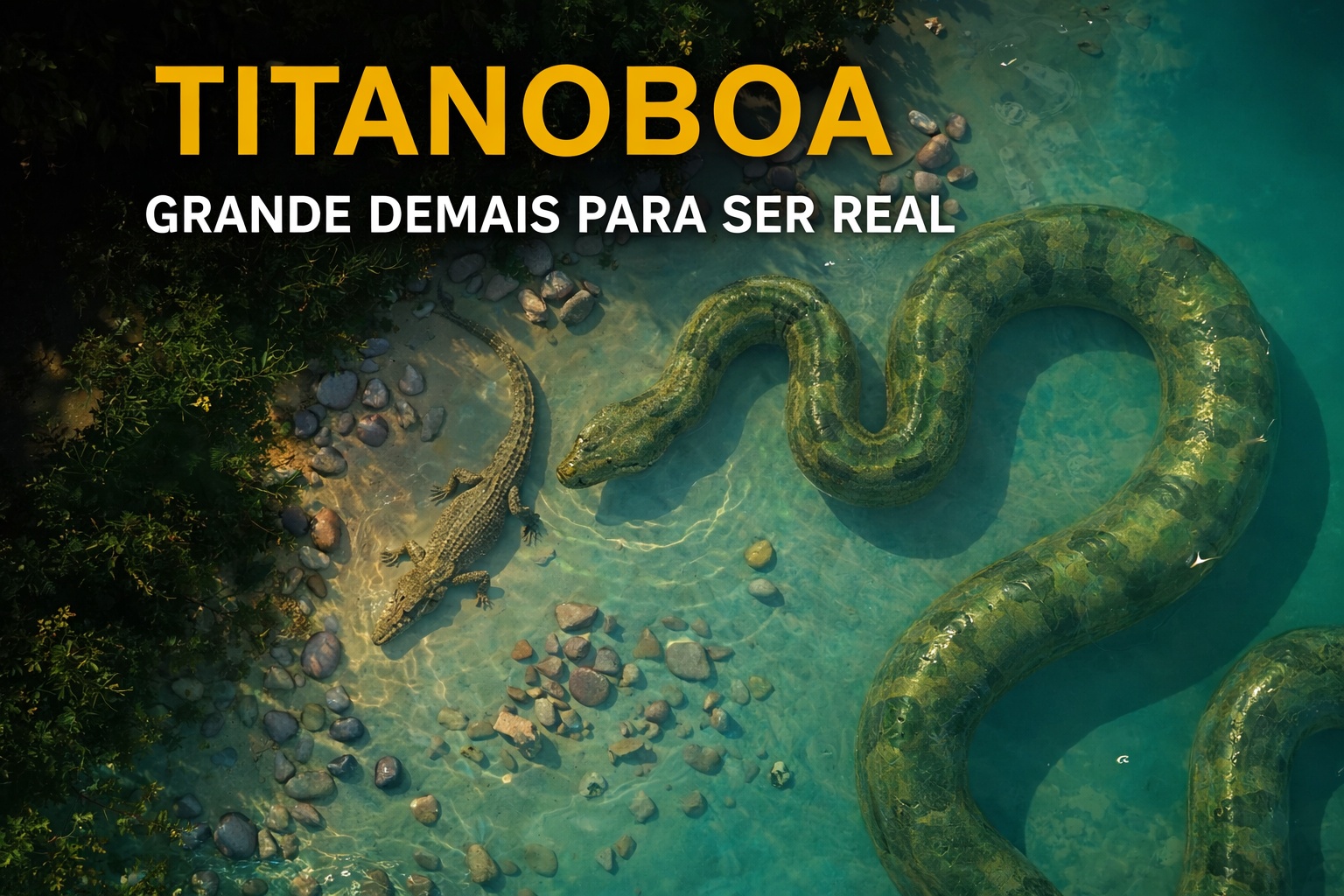 Com mais de 13 metros de comprimento, corpo mais longo que um ônibus urbano e peso superior a 30 toneladas, o Titanoboa entrou para a história como a maior serpente que já existiu na Terra