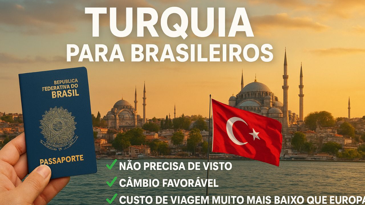 Brasileiros já podem viajar à Turquia sem visto para turismo. Descubra os benefícios do câmbio, as atrações culturais e por que o país se tornou destino queridinho.