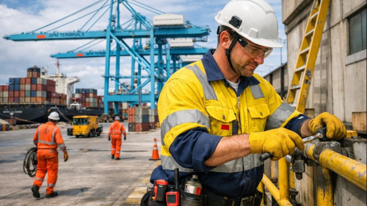 Auxiliar de Manutenção é a nova vaga de emprego da APM Terminals no Pecém, com ênfase em segurança operacional e melhoria contínua.