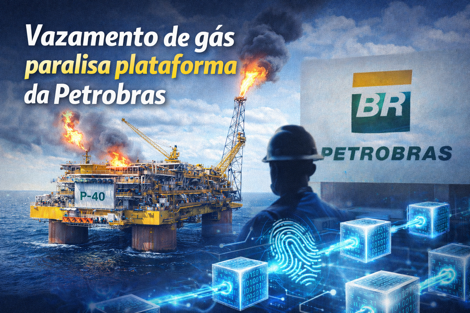 Petrobras apura vazamento de gás que paralisou plataforma estratégica na Bacia de Campos