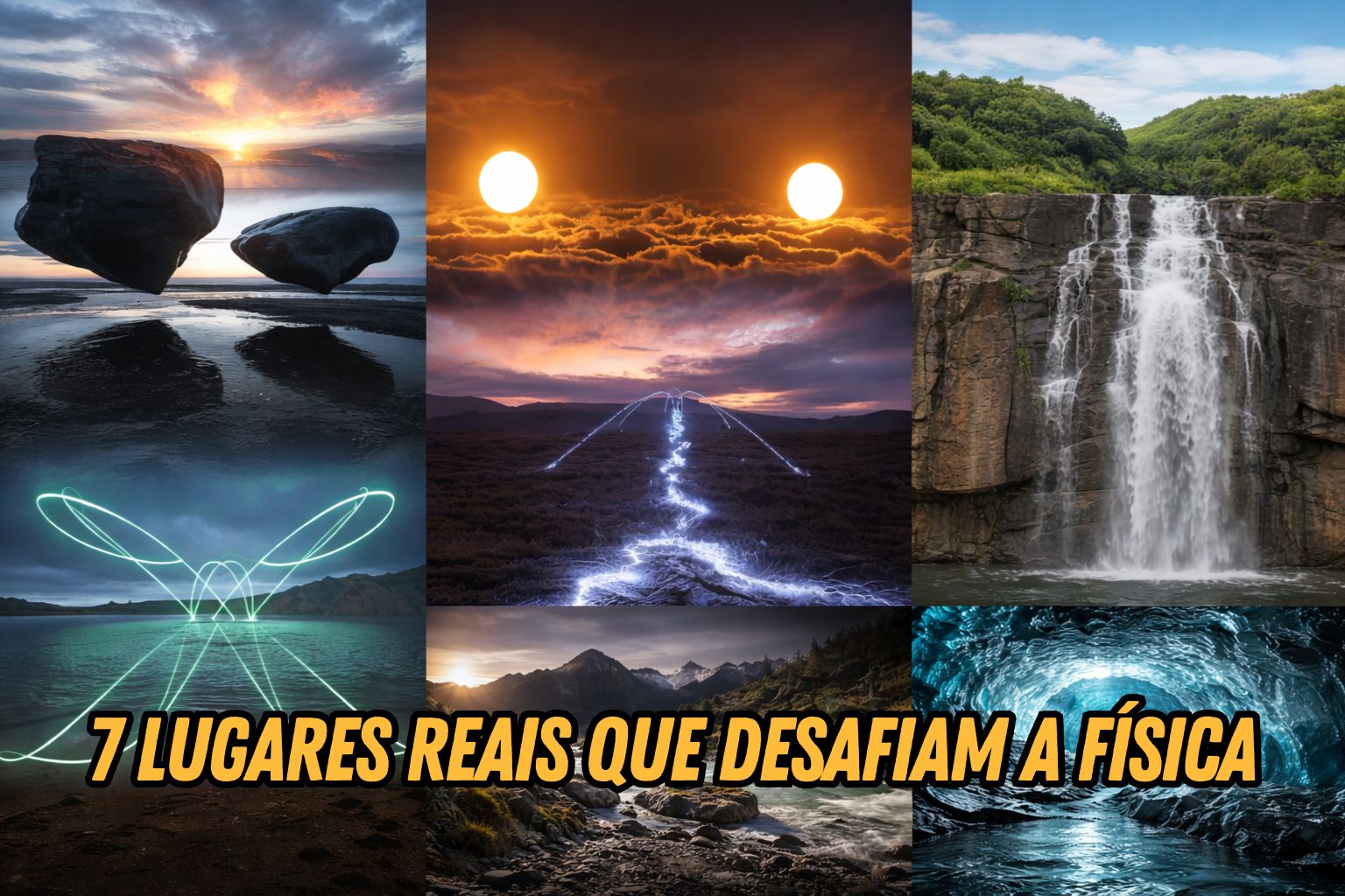 7 lugares reais do planeta onde fenômenos desafiam leis conhecidas da física, confundem cientistas e seguem sem explicação definitiva até hoje