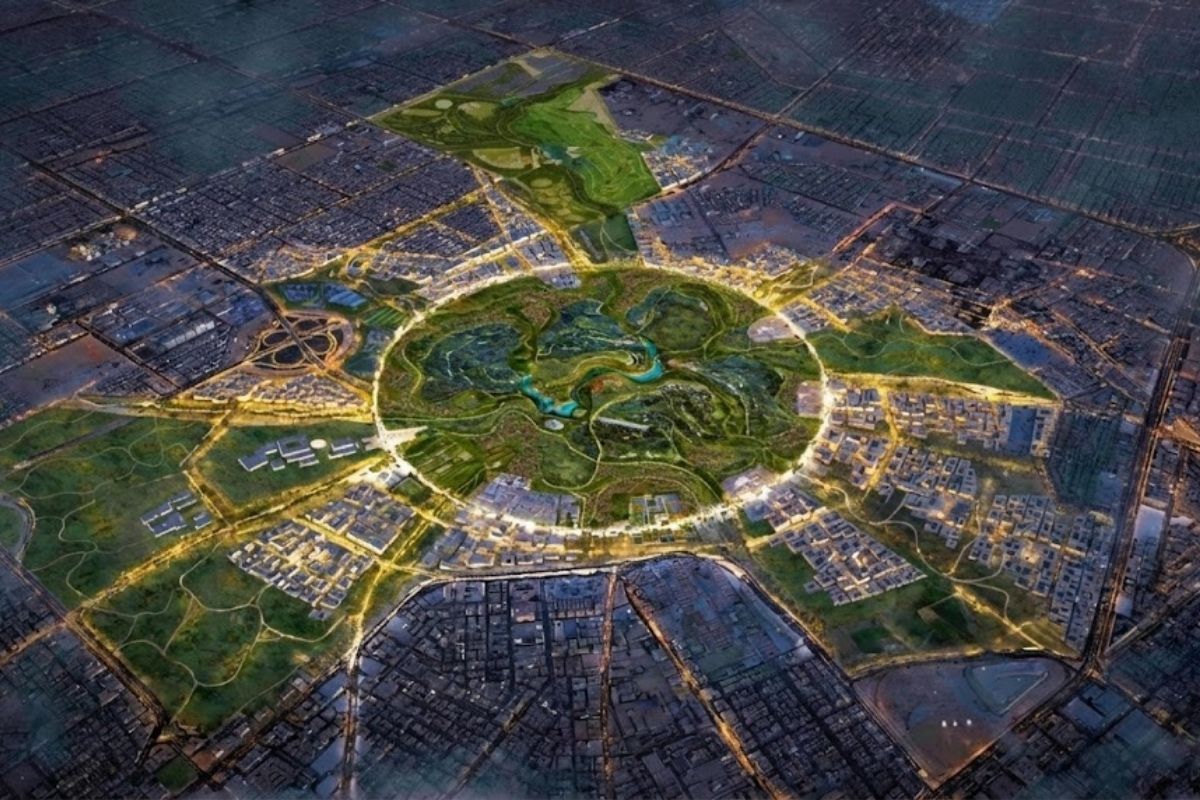 A Arábia Saudita está criando um parque maior que cidades inteiras, enterrando uma base aérea no deserto, gastando bilhões para