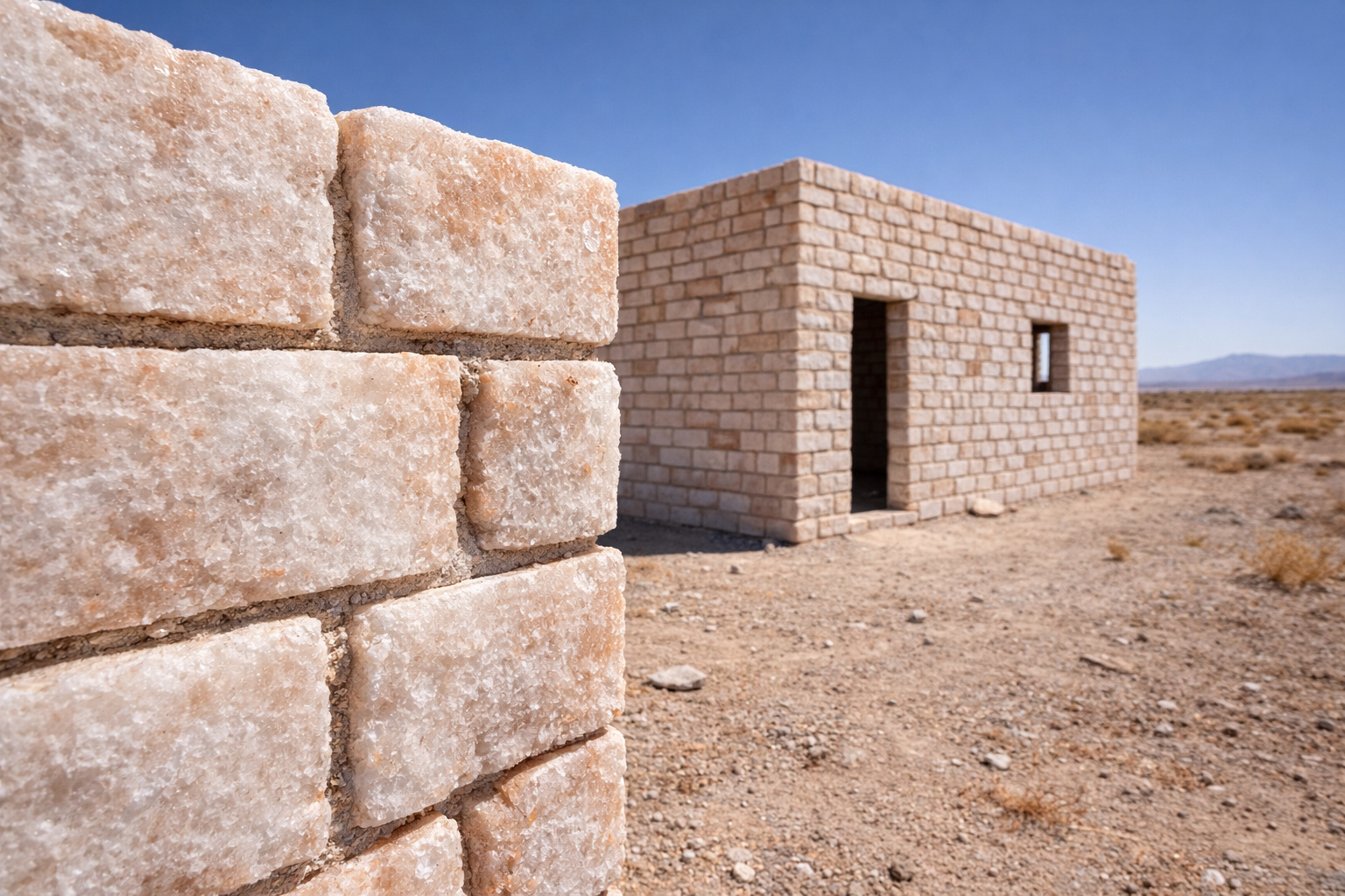 A técnica construtiva que usa tijolos de sal comprimido como estrutura, depende do clima para não se dissolver e transforma desertos áridos em arquitetura funcional