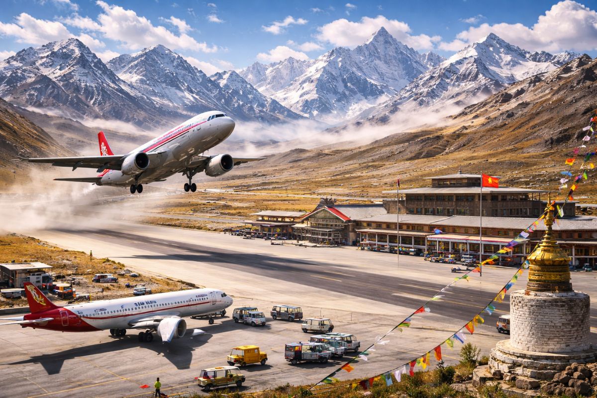 Aeroporto mais alto do mundo China ergue Daocheng Yading a 4.411 m em 2 anos e meio, pista de 4,2 km, para ligar Sichuan ao Tibete, operar com pouco oxigênio (3)