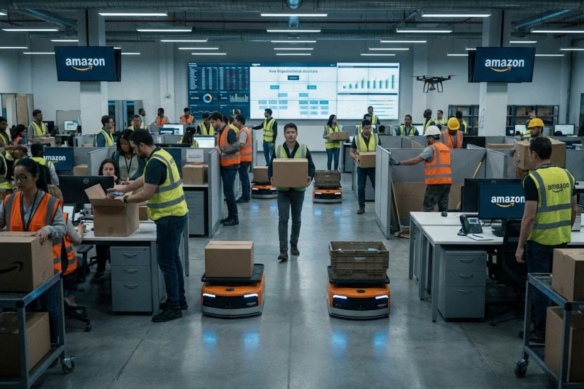 Amazon anuncia demissões na Amazon, amplia reestruturação da Amazon, admite impacto da IA no trabalho e promove cortes de funcionários em nova fase global