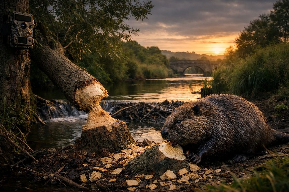 castor retorna após extinção em Norfolk; registro no rio Wensum reforça proteção da reserva natural e surpreende moradores.