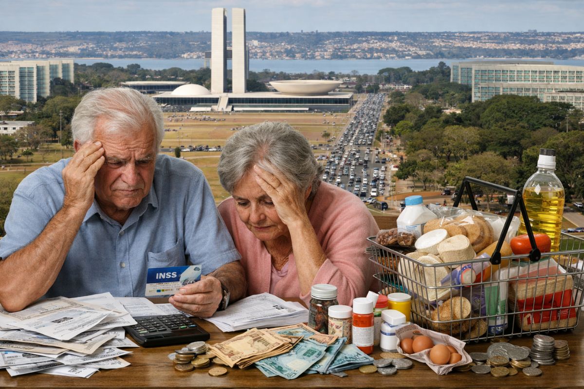 Aposentados que ganham acima de um salário mínimo sofrem perda real INPC fica abaixo do IPCA, reduz reajuste do INSS para 2026 e encolhe poder de compra enquanto preços
