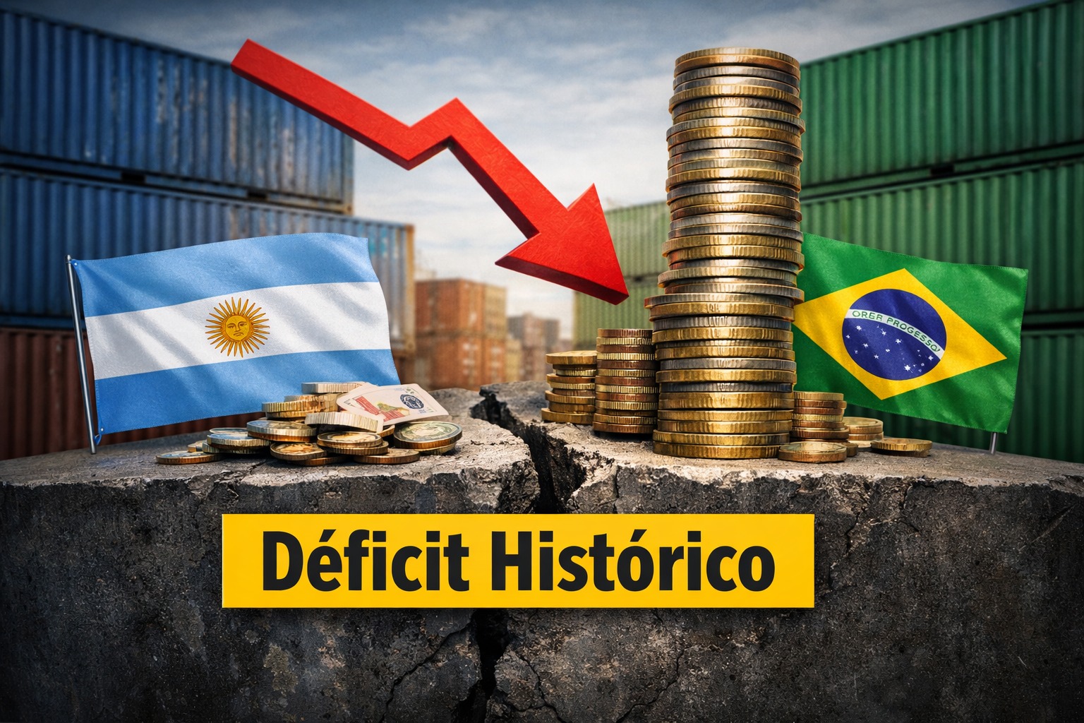 Déficit comercial da Argentina com o Brasil chega a US$ 5,2 bilhões em 2025, o maior em oito anos, segundo dados oficiais do INDEC.