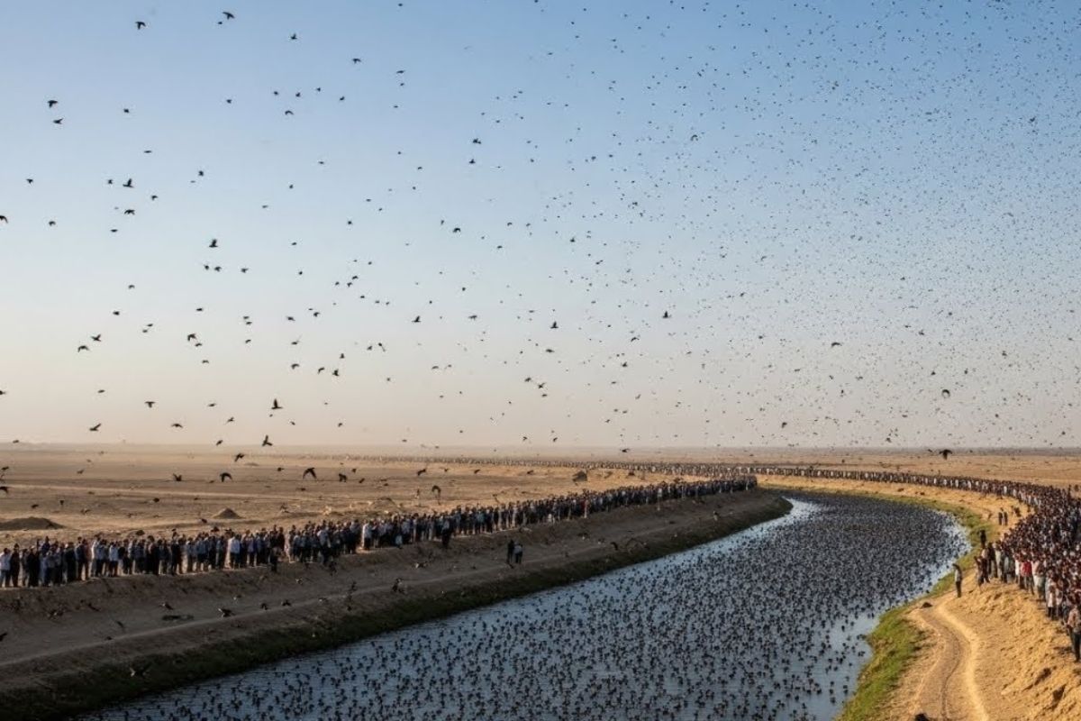 Bilhões de cigarras emergem nos Estados Unidos, revelando o ciclo biológico afetado por mudanças climáticas e vital na cadeia alimentar da primavera.