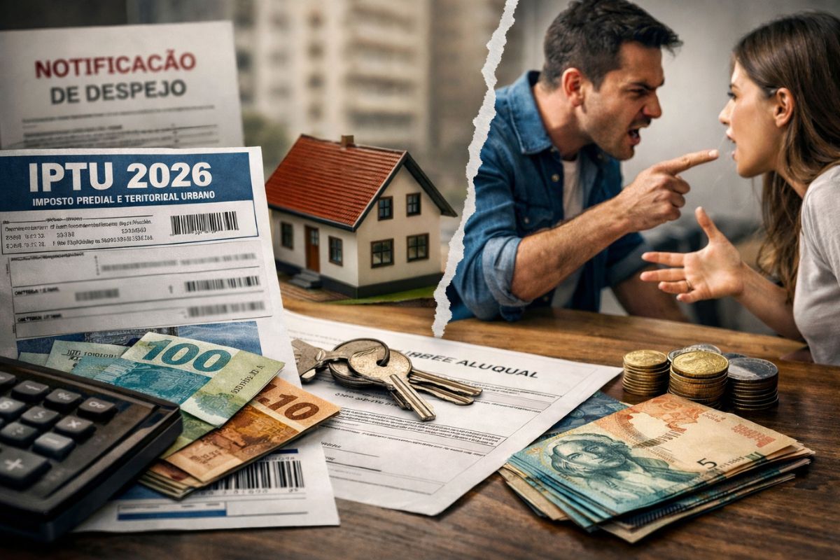 IPTU no aluguel gera conflito: contrato define repasse, inadimplência preocupa proprietário e pagamento afeta orçamento quando o boleto chega.