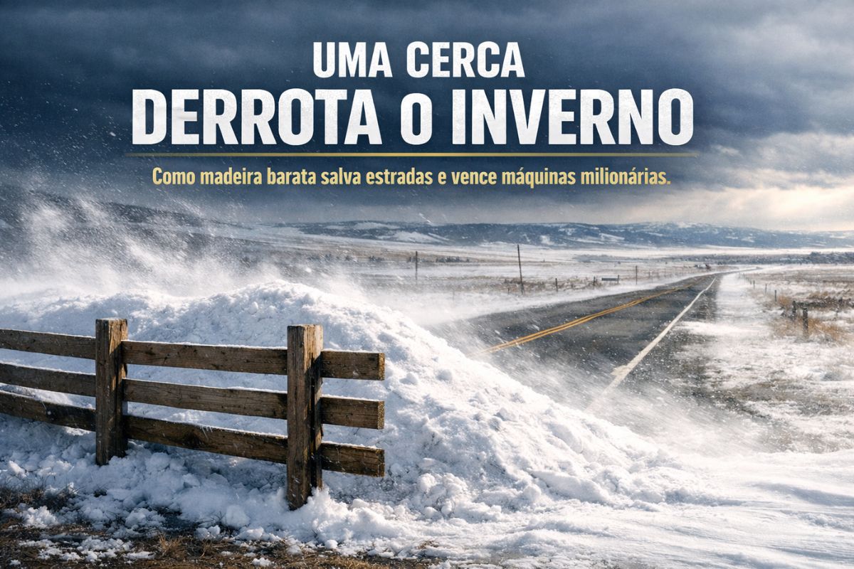 Cerca simples de madeira derrota tempestades no Wyoming, desvia ventos extremos, impede neve nas estradas, custa quase nada, gera retorno de mil por um e supera frotas milionárias (2)